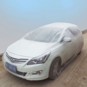 LW 차량투명커버 자동차커버 방수커버 공사장 페인트 먼지 보호덮개