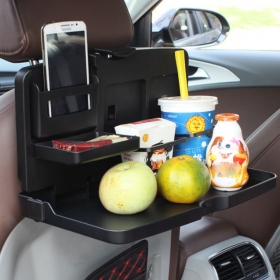 차량용 뒷좌석받침대 테이블 컵홀더 차량용식탁 받침대 트레이 태블릿거치