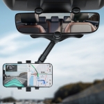 차량용 360도 회전 룸미러거치대 자유로운 방향전환 길이조절가능 휴대폰거치대 보관