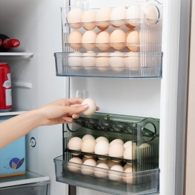 LW 30구 자동폴딩 계란트레이 냉장고 정리 달걀 보관함 계란 수납함 에그 케이스