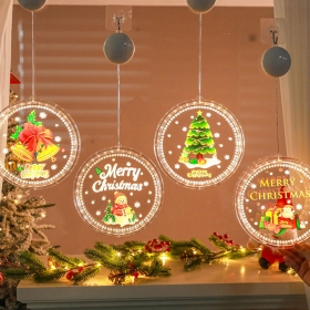 LW 컬러데코21cm 무드등 3D 원형 컬러 크리스마스 조명 교회 카페 거실