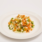 전처리냉동,혼합야채(4종)급식용 , 5mm다이스, 1kg팩