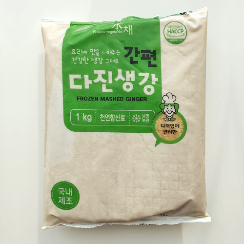 농우다진생강(중국산-국내제조), 냉동, 1kg 팩
